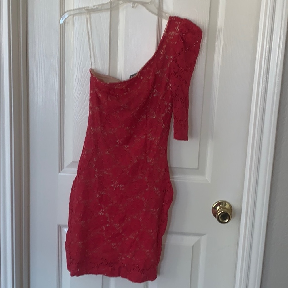 One sleeve  dress